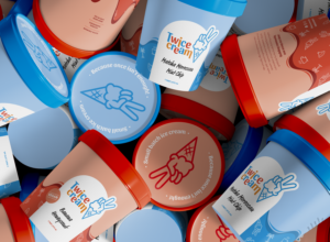Graphic design project for Twice Cream by Destroythebox Edmonton
